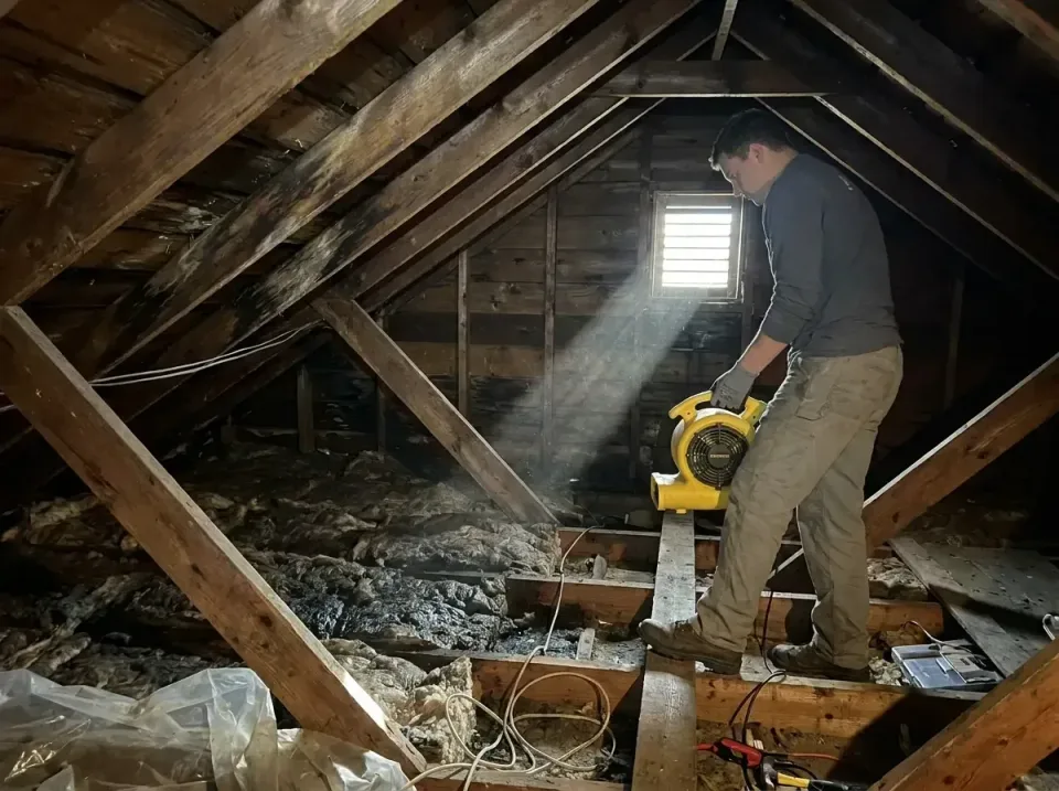 attic-water-damage-drying-proc-007 — frequently asked questions, Emergency Water Extraction & 24/7 Flood Response in Garner,…